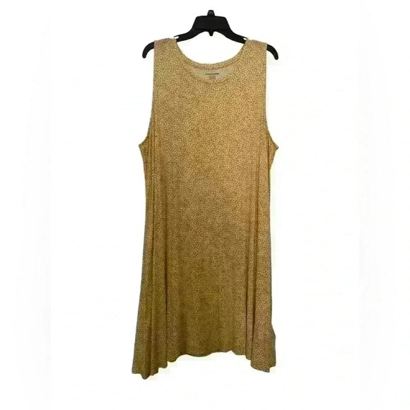 Amazon Essentials XXL Sleeveless Yellow Floral Swing Dress - Picture 2 of 6